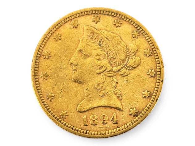 1894 $10 Coronet Head Gold Eagle Coin