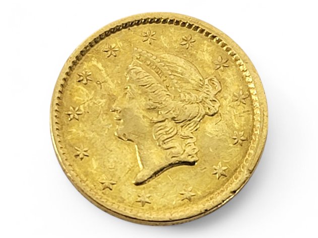 1851 Liberty Head Gold Dollar Coin