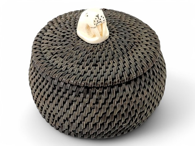 Iñupiaq Baleen Basket - Herbert Koonuk