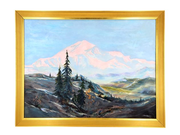 Jeanne Laurence Oil Painting of Mt. McKinley