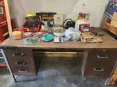 Desk With Contents 