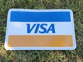 Visa Double Sided Metal Sign 