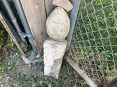 Carved Football Stone