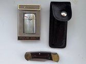 Ronson, Vera flame, Lighter, And Buck Knife