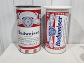 Budweiser Metal Trash Cans 