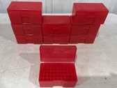 9 Plastic Ammo Boxes 