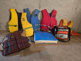 Life Jackets And Seat Cushion