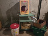 Vintage Tins, Rolling Cart, And More