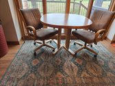 Kitchen Table, Chairs, And Rug 