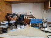 Vintage Cameras, Handheld Radios, & More