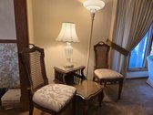 Chairs, End Table, And Lamps