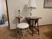 End Tables, Lamps, And Stool 