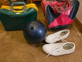 Bowling Ball, Bags, And Shoes 