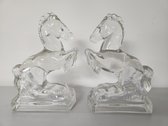 Antique/Vintage L.E. Smith Glass Bookends