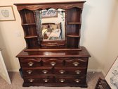 Vintage Dresser And Mirror 