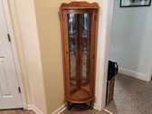 Oak Curio Cabinet 