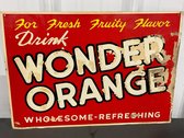 Wonder Orange Soda Sign 