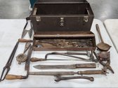 Toolbox With Antique/Vintage Tools 