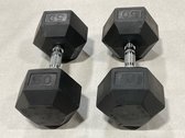 50 Lb. Hex Rubber Dumbbells