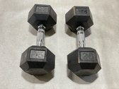 25 Lb.Rubber Hex Dumbbells