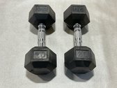 20 Lb.Rubber Hex Dumbbells