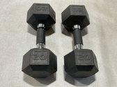 20 Lb.Rubber Hex Dumbbells