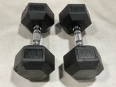 35 Lb. Rubber Hex Dumbbells