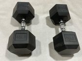 45 Lb. Rubber Hex Dumbbells