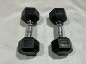 12.5 Lb. Rubber Hex Dumbbells