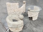 Stone Glasstop Tables 