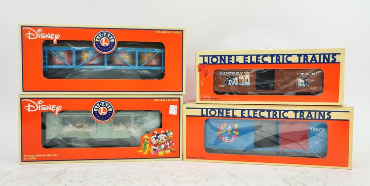 Lionel Disney Cars 19256, 19261, 19264 & 2024 19270