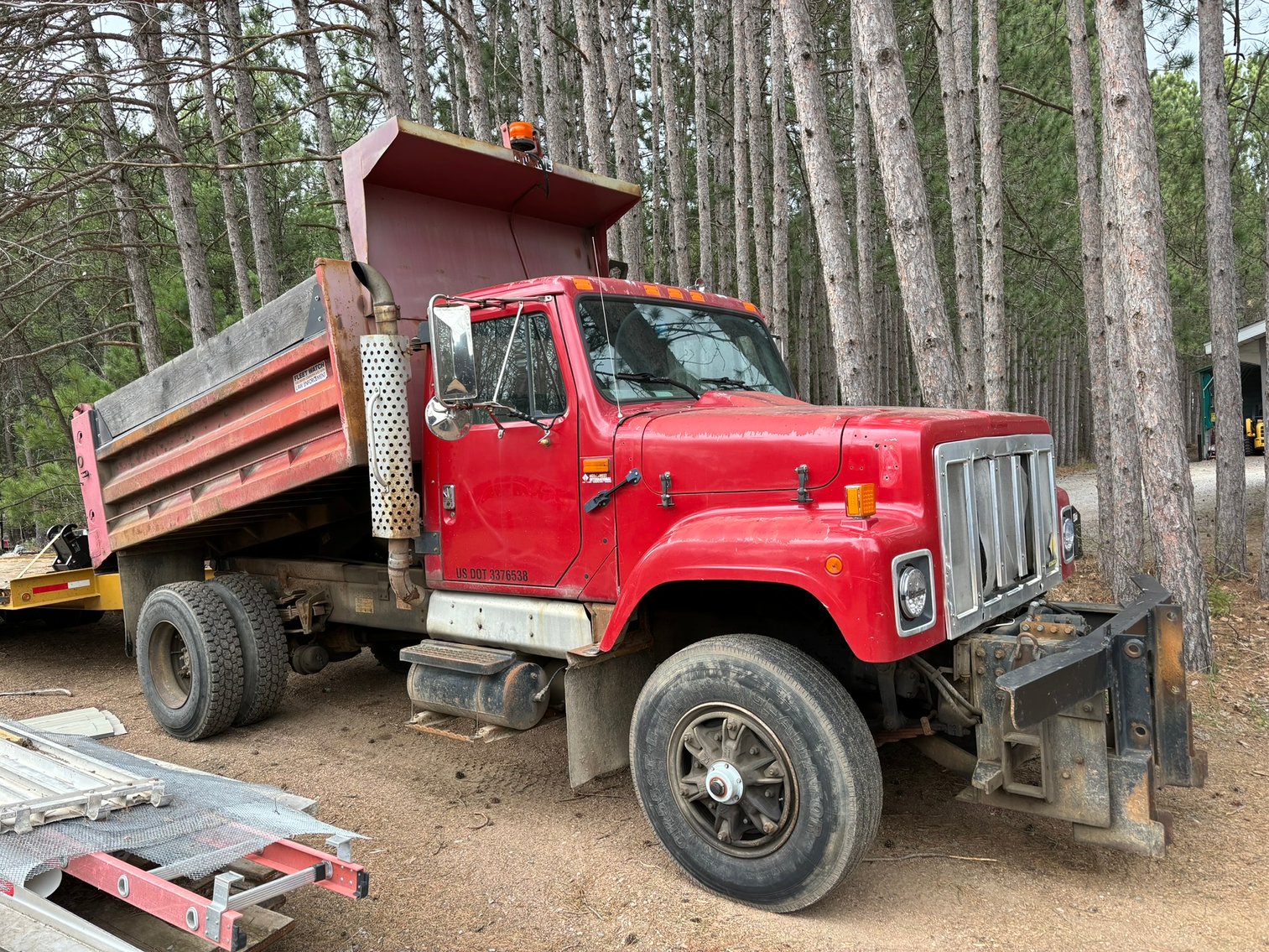 1994 International Navistar 2554 4X2 Dump Truck & 2001 Ford F-250 Super Duty With Flatbed