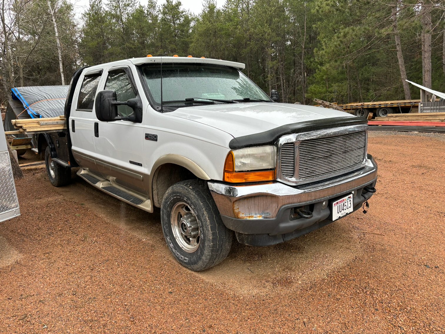 1994 International Navistar 2554 4X2 Dump Truck & 2001 Ford F-250 Super Duty With Flatbed