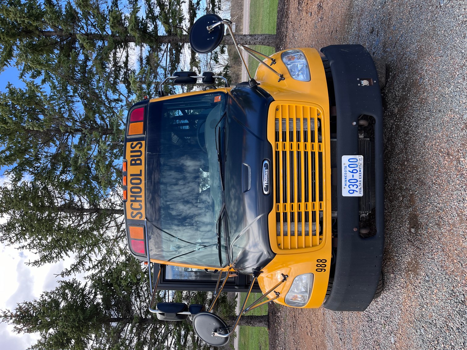 2019 Bobcat T595 Track Skid Steer & 2009 Thomas Freightliner Bus