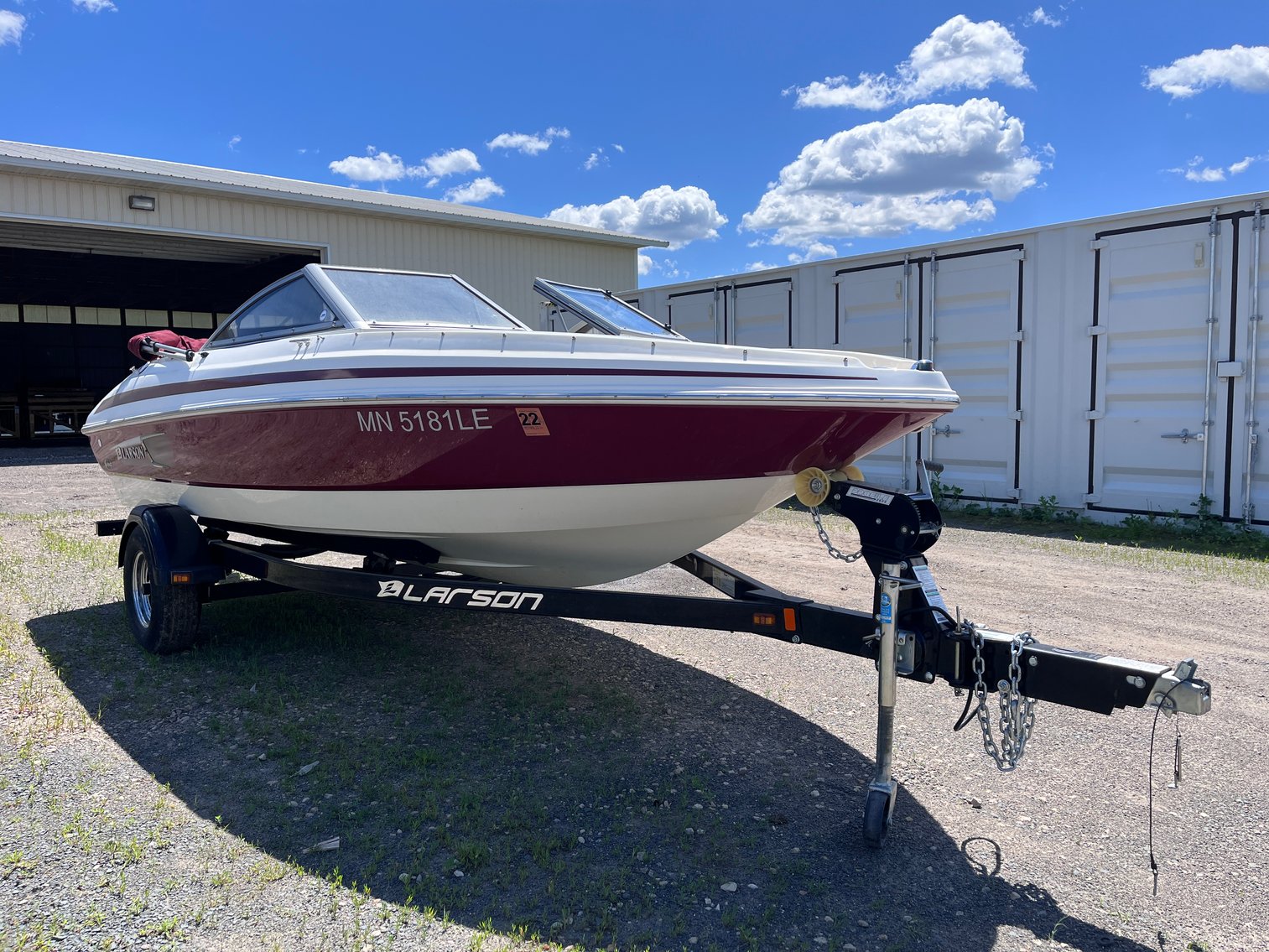 2011 Larson LX850 18' Bowrider Boat With 2014 Midwest Trailer