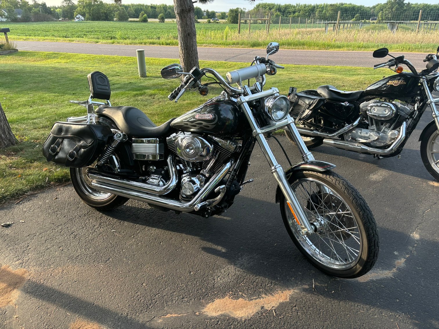 2006 Harley Davidson Wide Glide & 2009 Harley Davidson Sportster 883 Motorcycle