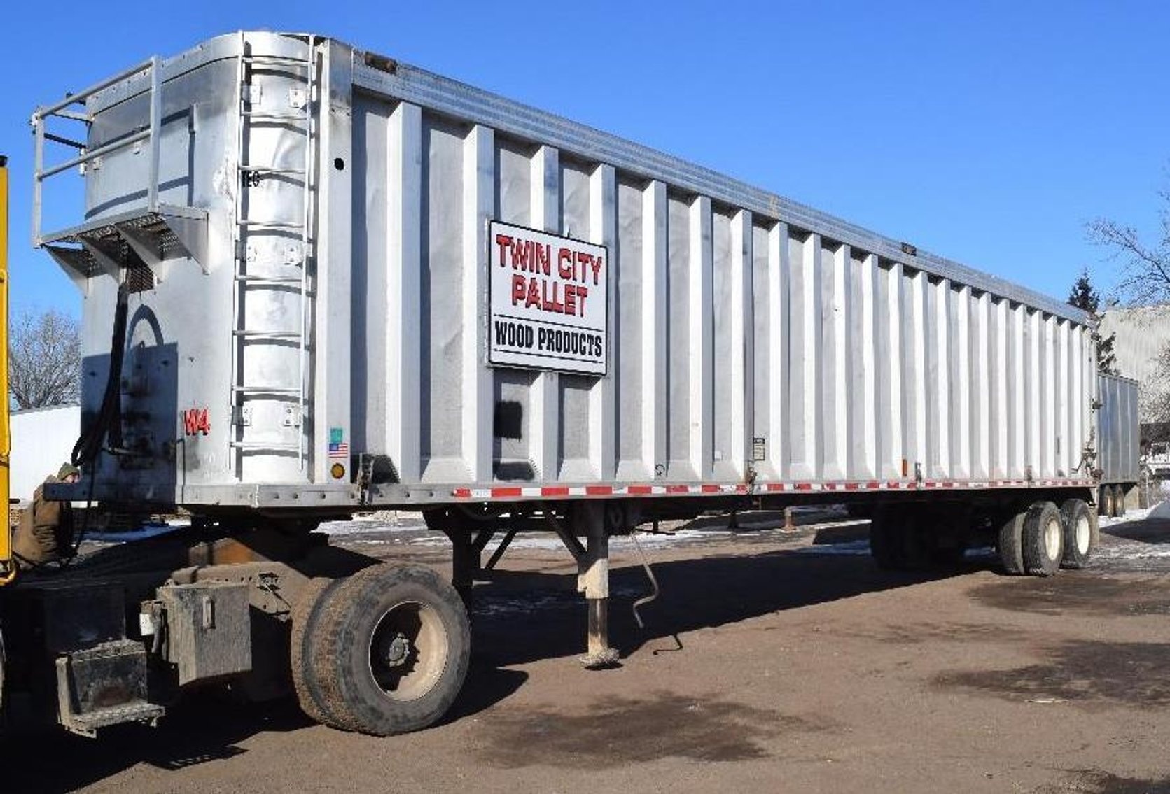 International Semi - (2) 2005 Aluminum Walking Floor Trailers - (1) Storage Trailer