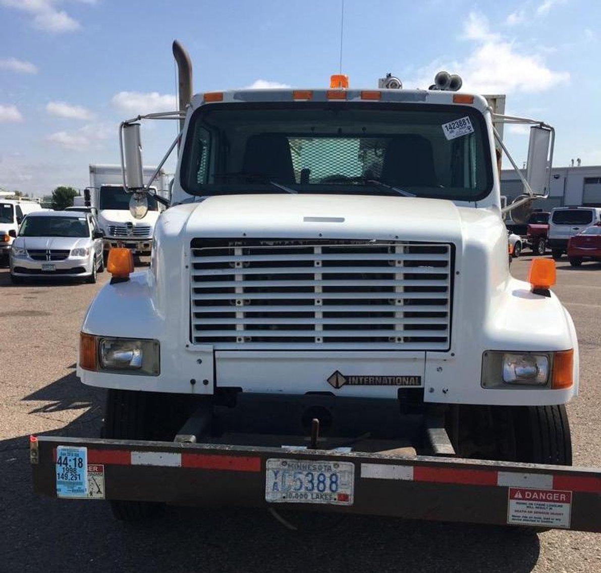 (2) Flatbed Trucks With Crane - (1) Boom Truck