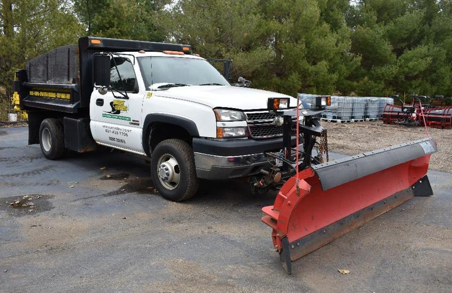 2004 GMC C5500 Plow Truck - 2005 Chevy 3500 Plow Truck