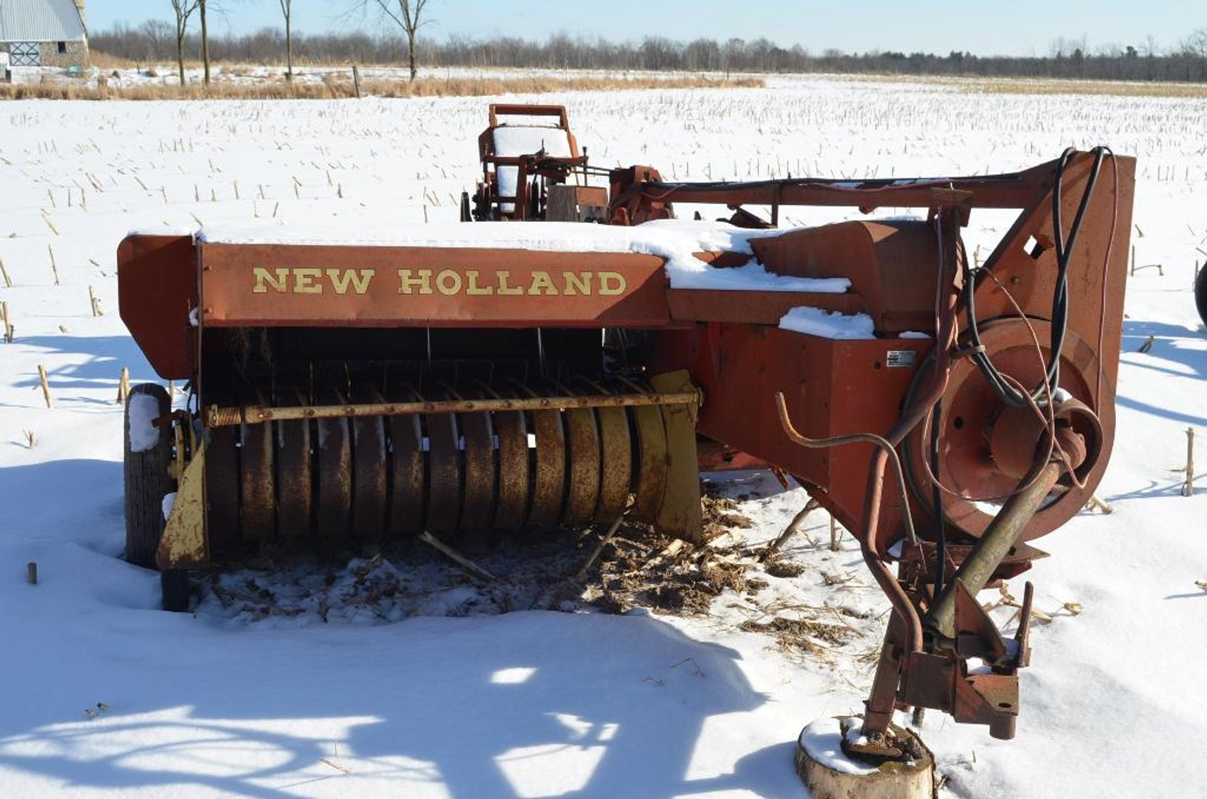 IH Tractor - Barko Feller Buncher - Farm Equipment