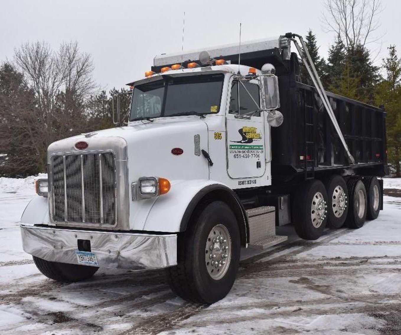 2005 Peterbilt 357 Quad Axle Dump Truck