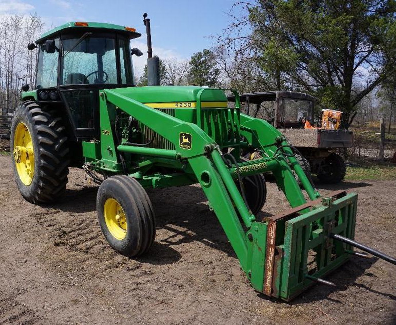 John Deere Tractors, Bobcat 435ZHS Trackhoe and Hay Equipment