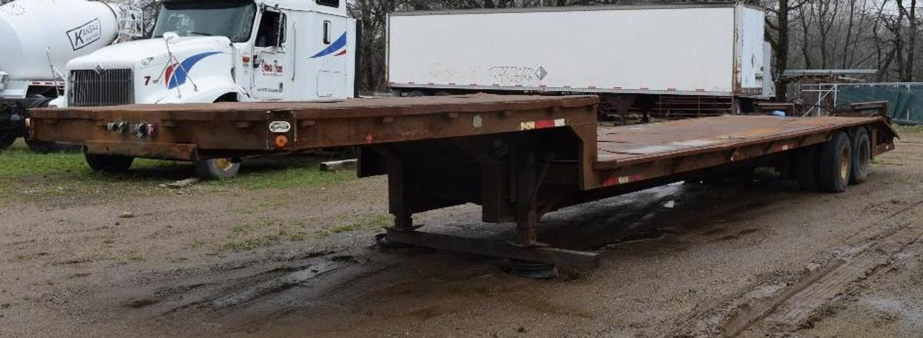 Semi, Dump Truck, Flatbed, Drop Deck Trailer and Shop Equipment