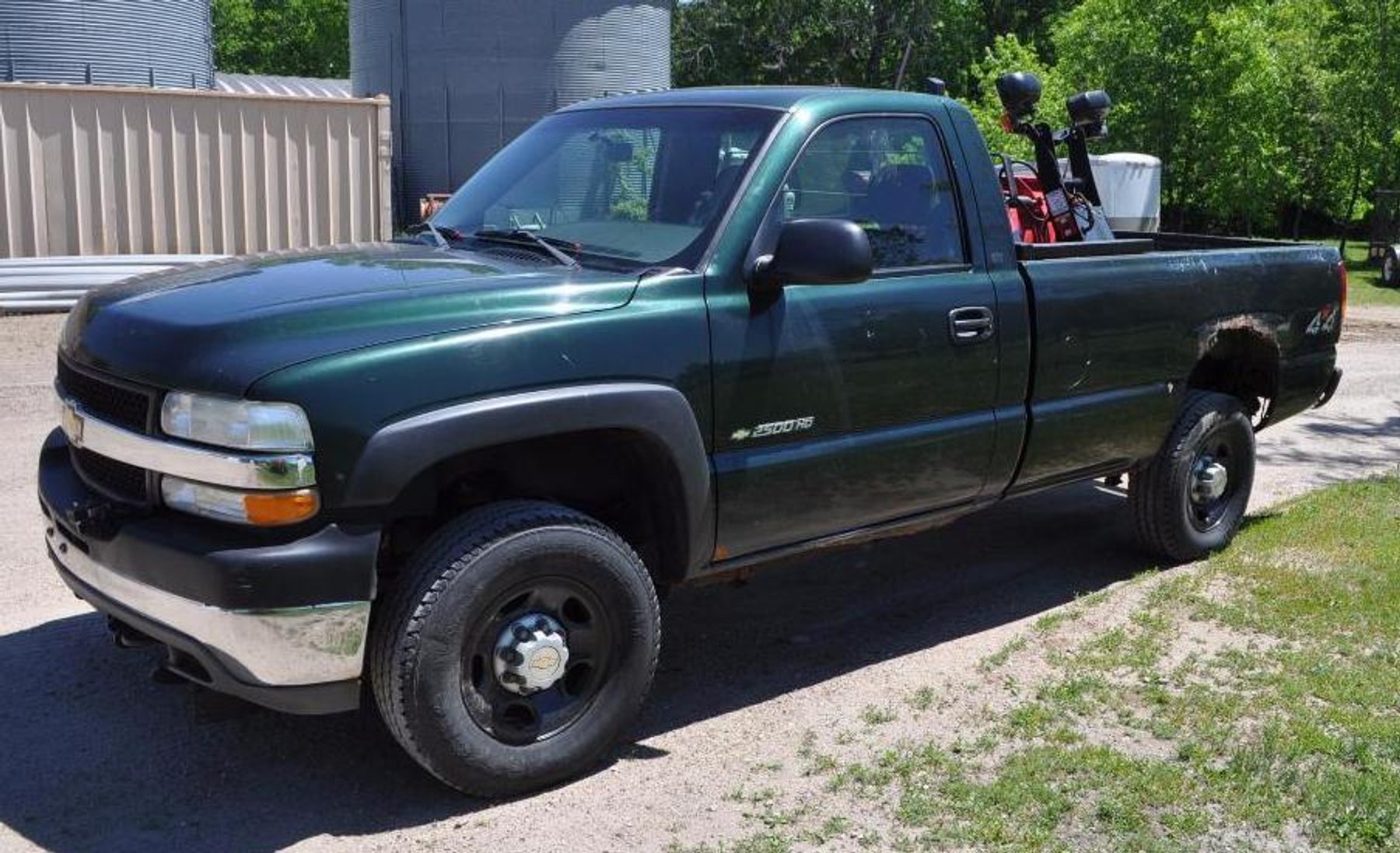 Ticket Booth - 2002 Chevy 2500HD Plow Truck - Kawasaki 4-Wheeler - Snowmobile Trailer