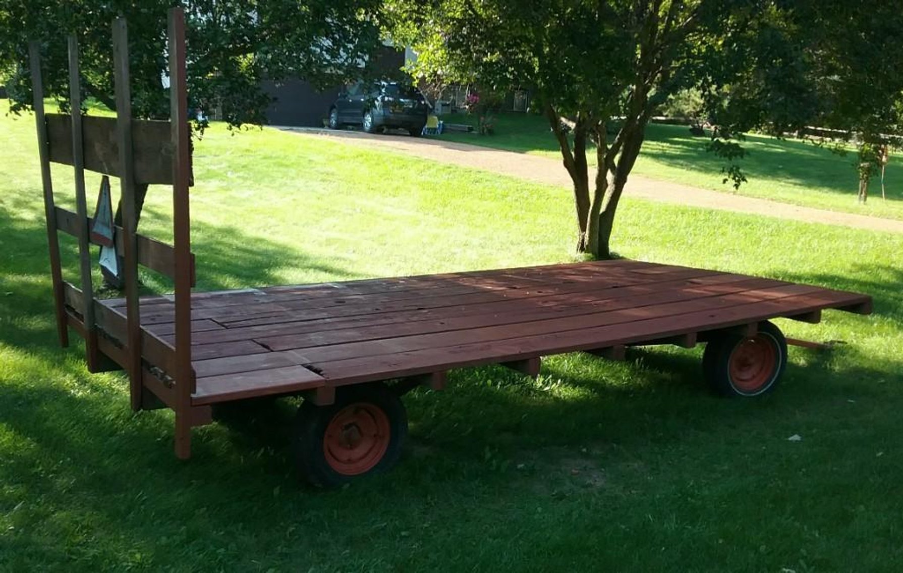 New Holland 68 Baler and Flatbed on Case Running Gear