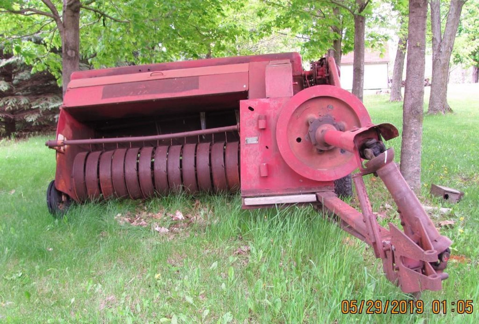 New Holland 68 Baler and Flatbed on Case Running Gear