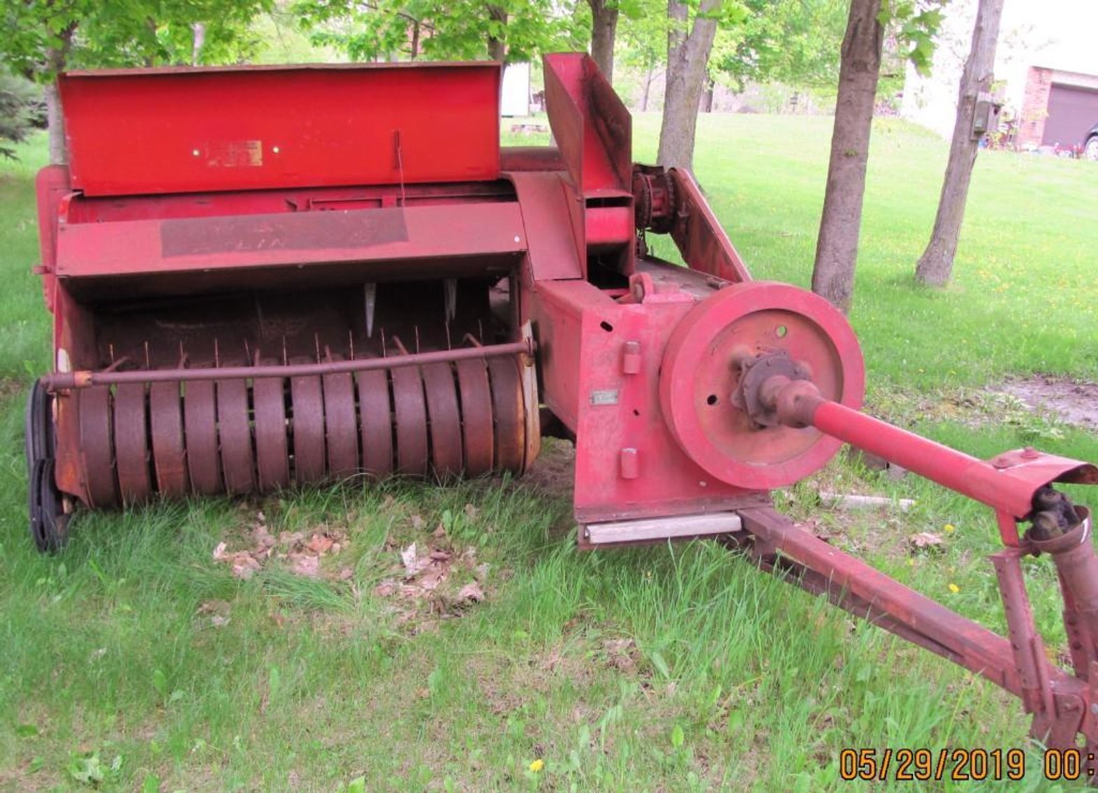 New Holland 68 Baler and Flatbed on Case Running Gear