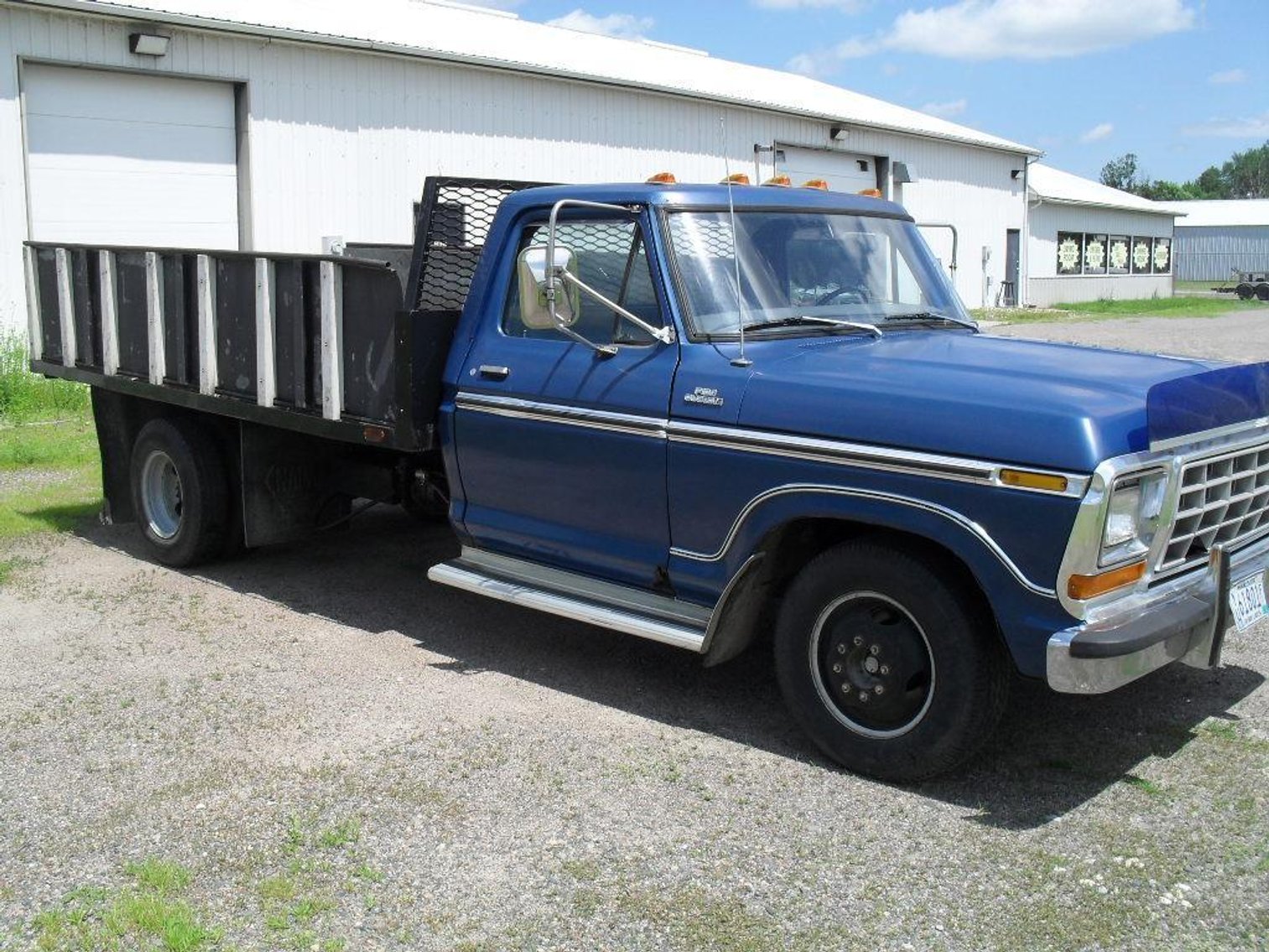 2006 DTC 16' Bobcat Trailer and 1974 Ford 1 Ton With Electric Hydraulic Dump Box