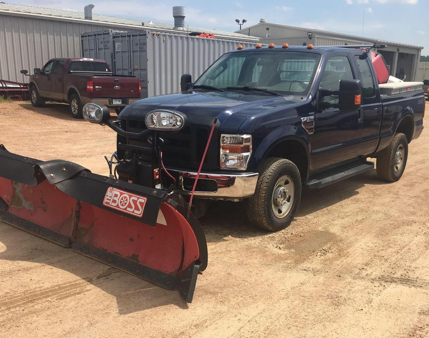 2009 Ford F-350 With Plow, 2011 Ford E-350 Cargo Van, 2010 Ford F-150 XL With Utility Topper & Bobcat 843