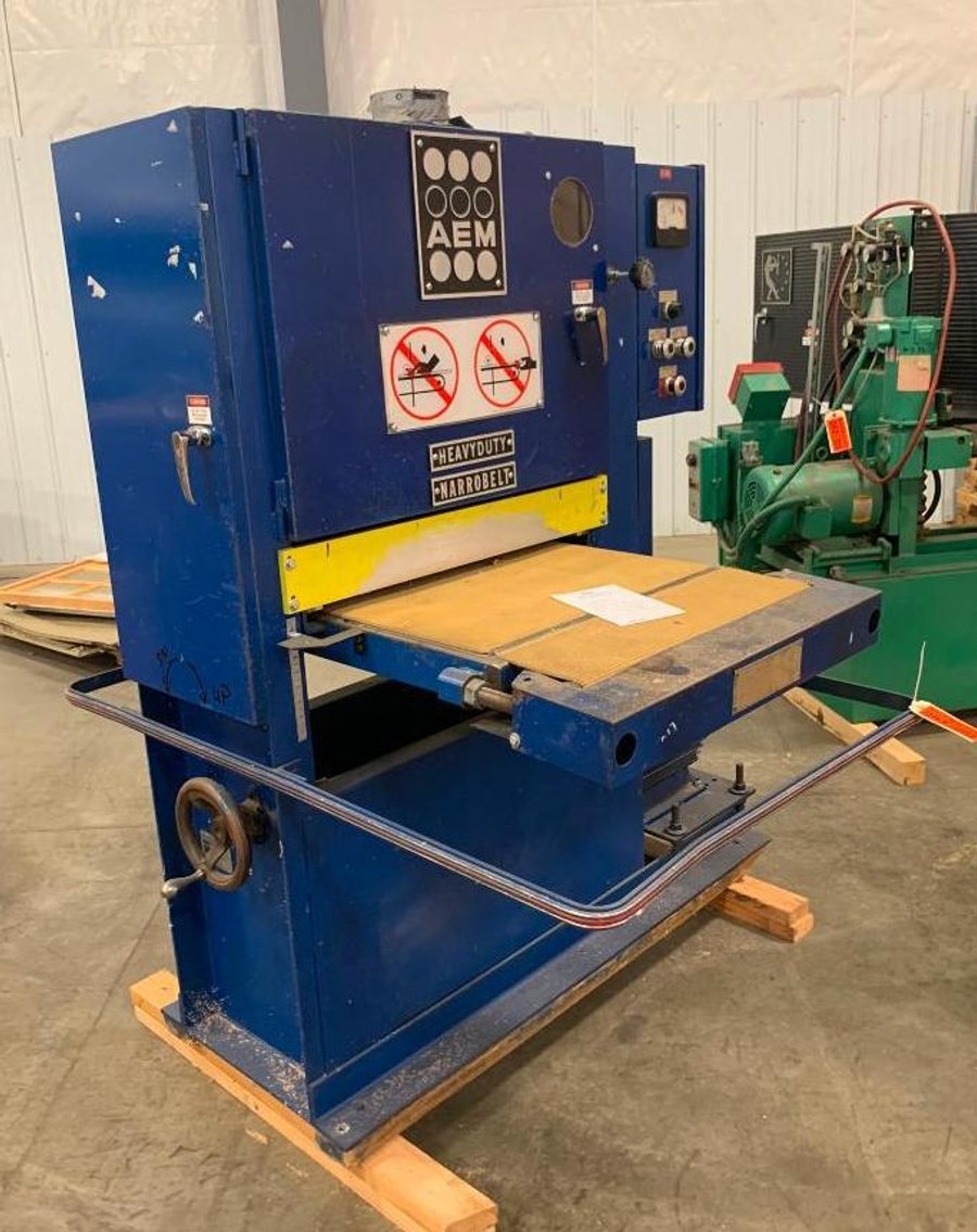 Surplus Moulders, Belt Sanders, Wrapping Units and More From a Major Woodworking Company